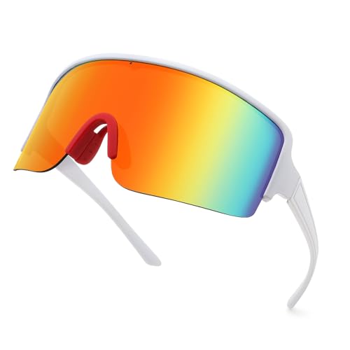 Karsaer Vision Sports Sunglasses Wraparound Glasses 80s Softball Baseball Sunglasses Running Cycling Outdoor Shades4