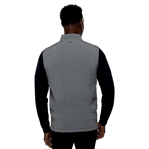 TravisMathew Men's Top of the Line Vest (Large, Heather Sleet)3