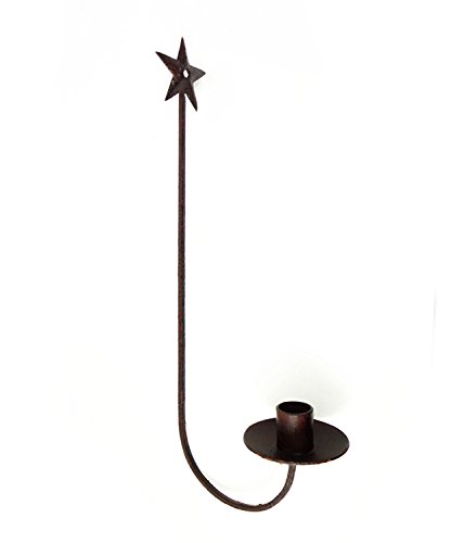 1 X Rustic Star Wall Sconce Country Decor