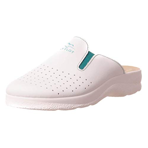 Fly Flot Ciabatta da Donna Bianca in Pelle, Made in Italy