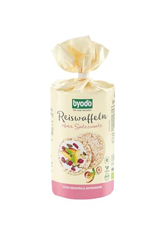 Byodo - Byodo Bio Reiswaffeln ohne Salz 6 x 100g Pack - 100% gepuffter Bio-Vollkornreis, natriumarme Snackoption, herzhaft & süß, ideal für herzgesunde Ernährung, frisch & knackig, Großpack - -4%