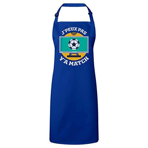 Tablier cuisine J'Peux Pas Y'a Match pour les soirées football et barbecue entre amis