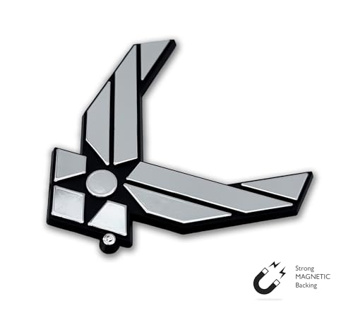 Imán decorativo grande Ala US Air Force cromo 2.75x3 pulg miniatura 7