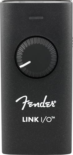 Tragbares USB-C-Audio-Interface Fender Link I/O, geeignet für E-Gitarre, passt in Ihre Tasche,...