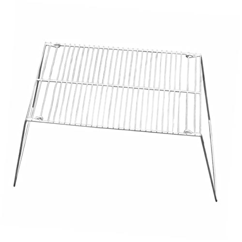 SUPVOX Stainless Steel Folding Bbq Rack Mini Portable Barbecue Grill for Outdoor Cooking Compact Design for Park Camping Durable Stainless Steel