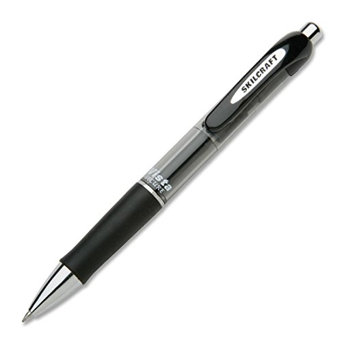 Bolígrafo gel retractable negro punta 0.7 mm pack 12 miniatura 1
