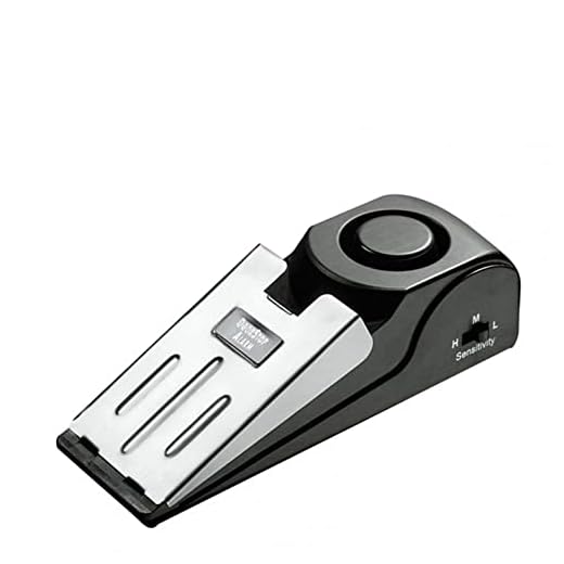 Upgraded Door Stop Alarm -Great for Traveling Security Door Stopper Doorstop Safety Tools for Home, Hotel Door Burglar Alarm, Door Alarm, Door Plug Alarm