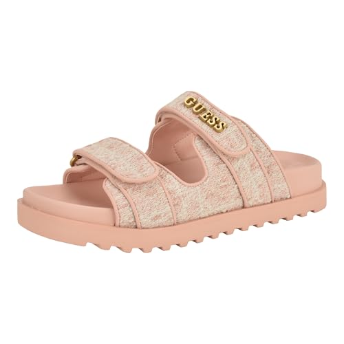 Guess Women's Fabulonn Sandal, Medium Pink Tweed 660, 6.5
