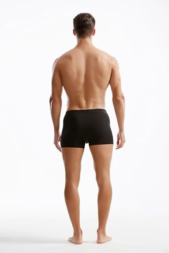 Men's Seamless Microfiber Modal Trunks Underwear Boxer Briefs Multipack4