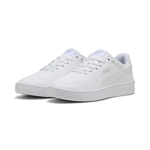 PUMA Court Lally Damen Sneaker, Puma White Puma White Cool Light Gray, 40 EU