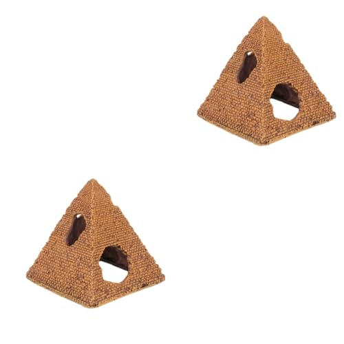 DOITOOL 2 Stücke Einzigartige Pyramide Aquarium Decor Harz Aquarium...