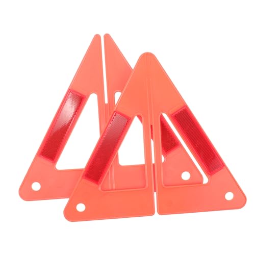 Anneome Triangolo Emergenza Auto Riflettente Segnale Avvertimento Plastica Resistente per Sicurezza Stradale e Assistenza Guasti Adatto Veicoli Cantieri e Soccorso