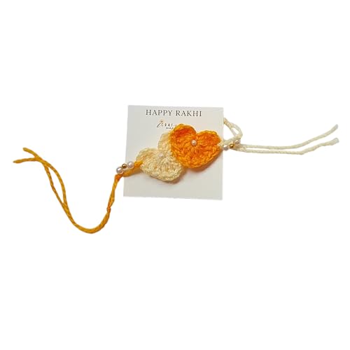 Image of Handmade Crochet Rakhis for Brothers - 100% Pure Cotton /Wool