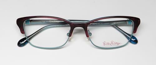 Lilly Pulitzer CAMBELL Grape Turquoise Eyeglasses Size50-16-135.002