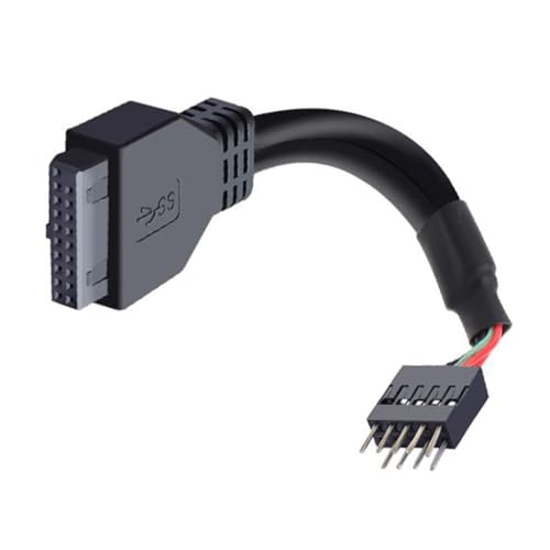 TIANQUXNGI Cable de conectores ABS de 9 pines a 20 pines con conductividad superior y revestimiento suave para uso de larga duración
