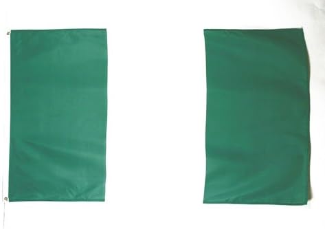 AZ FLAG Nigeria Flag 3' x 5' - Nigerian flags 90 x 150 cm - Banner 3x5 ft Light polyester