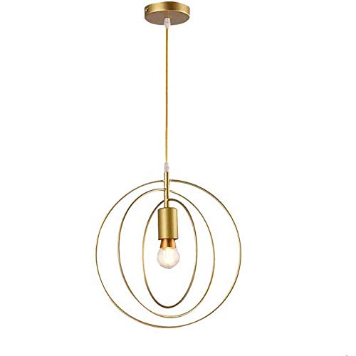 Chao Zan Deckenleuchte Vintage – Kristall Kronleuchter Mit Metall-Käfig, E27, Gold