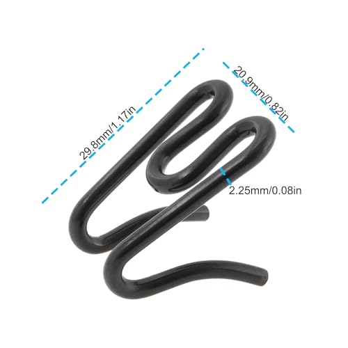 Briny River 5 Stück Zusätzliche Zinkenglieder Würgekette aus Metall für Hundetrainingshalsband 2,25 Mm Schwarz