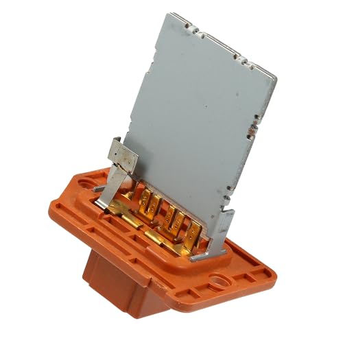 Image of Motoforti HVAC Blower Motor Resistor Replacement, for Kia Soul Base 2014-2019, Metal Plastic, Orange Silver Tone