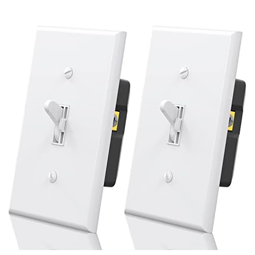 ELEGRP Toggle Dimmer Switch for Dimmable LED, CFL and Incandescent Light Lamp Bulbs, Single Pole or 3-Way, Full Control with Preset, Rocker Paddle, Wall Plate Included, UL Listed, 2 Pack, Glossy White