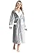 CityComfort Robe de Chambre Femme - Peignoir en Polaire Ultra Douce - Taille Adulte ou Fille Ado S, M, L et XL (L, Gris Foncé)