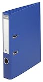 Exacompta - Réf. 53552E - 1 Classeur à levier A4 Prem'Touch - Dos de 50 mm - Mécanique 55 mm - Dimensions extérieures : 32 x 29 x 5 cm - Format à classer A4 - Coloris : Bleu foncé