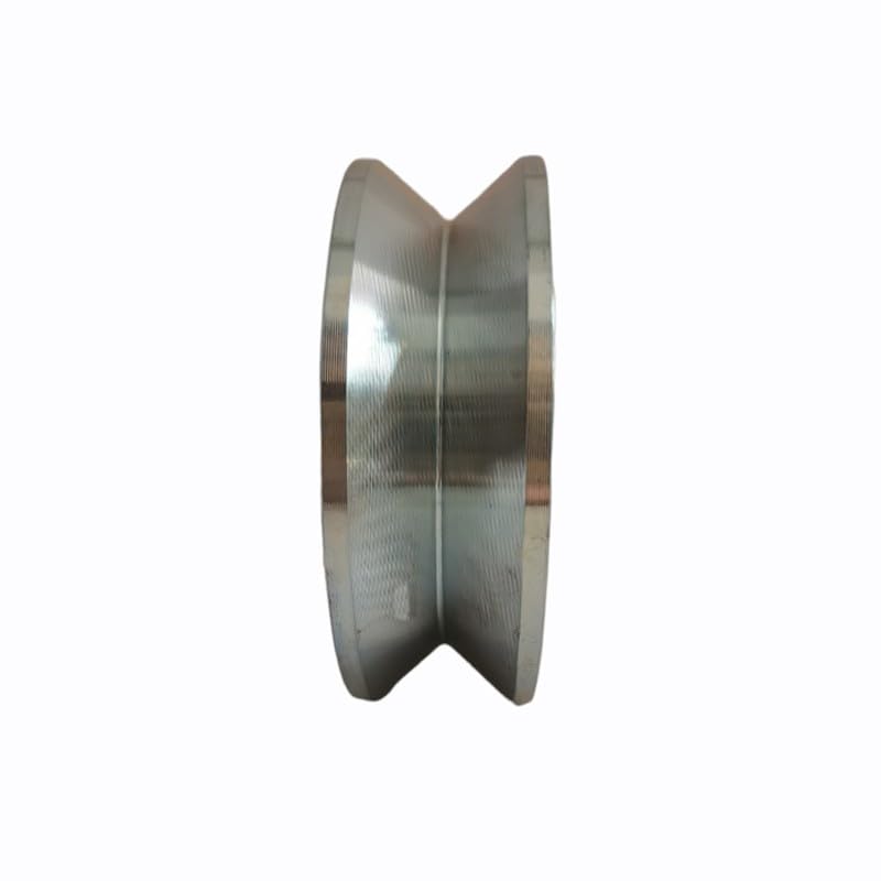 Roue simple gorge V - Haute charge - 140 mm