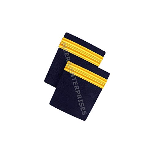 Image of Third Officer Epaulettes (Blue & Gold)-01