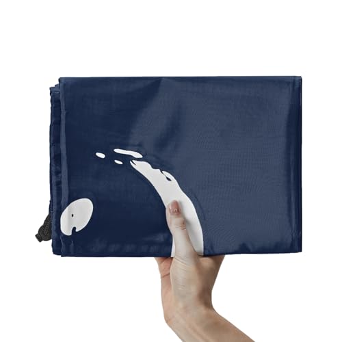 HOMEST 2 Pack XL Wash Me Travel Laundry Bag, Dirty Garments Organizer, Large Enough to Hold 4 Loads of Clothes, Easy Fit a Hamper or Clothing Basket, Azure and Blue - Thumbnail 3