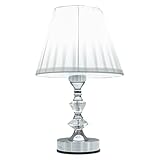 Abajur de Mesa Cristal Cupula Abajur Para Quarto 3 Níveis de Intensidade Toque na Base (220)