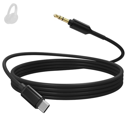 Image of WH-1000XM5 Aux Cable Compatible with Sony WH-1000XM6 WH-1000XM5 WH-1000XM4 WH-1000XM3 WH1000XM2 WH-XB910N WH-H900N WH-CH700N MDR-1A MDR-XB950BT MDR-XB950N1 MDR-1000X MDR-100ABN Headphones, 4.9ft