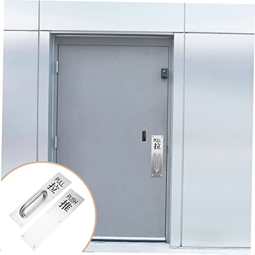 Doitool Barn Door Handles Barn Door Handles Barn Door Handles 4 Sets Attachment Plate Barn Handle Door Push And Sliding Commercial Sliding Door Handle Sliding Door Handle Sliding Door Handle #TOP5