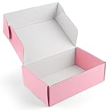 Golden State Art, 9x6x3 Pink Mailing Box, 26 Pack Sturdy Gift Box Mailers Small Business, Shipping Supplies Cardboard Corrugated Packing