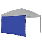 Canopy Sidewall Kit - Sidewalls for Pop Up Canopy Tent, 10 x 10 Feet - with or Without Door - 5 Colors to Choose from! (Sidewall, Blue)