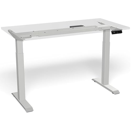 Image of Desktronic Height Adjustable Standing Desk Frame - Ergonomic Sit Stand Desk Frame, Electric Dual Motor, USB & USB-C Charging, Wobble-Free, Touchscreen, 3 Memory Presets, Anti-Collision