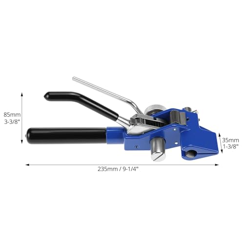 Image of QWORK Banding Tools, Stainless Steel Cable Tie Gun Banding Tools Strapping Gear Tension Bander Tensioner for Stainless Steel Band Strap Belt Fastening and Cutting