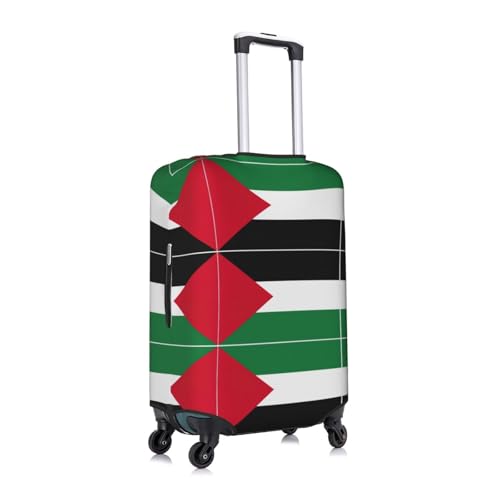 Palestine Flag Print Travel Elastic Suitcase Luggage Baggage Cover Protector, Washable And Anti-Scratch3