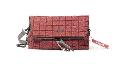 Desigual sac à épaule bandoulière Bols Normandia Venecia Crossbody Bag Rosa Primula rouge