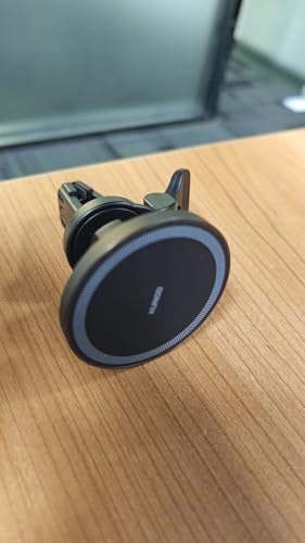 Image of Mosty 15W MagSafe Car Mount Charger - Magnetic Wireless Charger /Holder for iPhone 17 /16 Pro Max /16e /15-12, Samsung & Pixel (MagSafe), Ideal iPhone 16 Pro Max Accessories & Gifts (PX-SU4-US)
