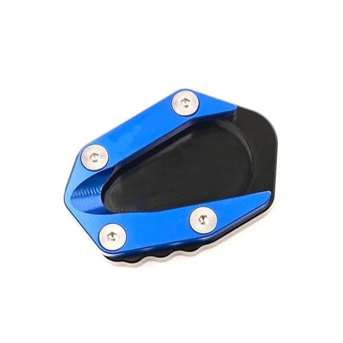 ZCPOPKNHNZ Für Loncin Für Voge 500r 650ds 300r 300rr 300ac Motorrad CNC Kickstand Fuß Seitenständer Verlängerung Pad Stützplatte(Blau)