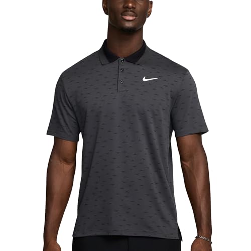 Nike Tour Men's Dri-FIT Golf Polo (Anthracite/White) Size X-Large