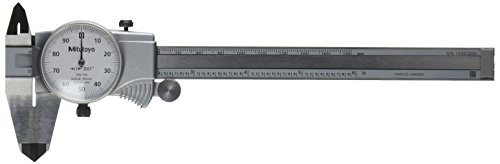 Mitutoyo 505-736 Dial Caliper, OD Carbide, 0.1" per Rev, 0-6" Range, 0.001" Accuracy #1