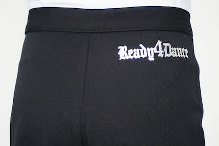 Ready4Dance Lateinamerikanische Tanzhose für Herren mit hohem Bund, 05 Schwarz, S