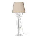 Disponible en 6 couleurs différentes : blanc marbre avec abat-jour ivoire, blanc marbre avec abat-jour sable, bronze avec abat-jour ivoire, bronze avec abat-jour sable, or avec abat-jour ivoire, or avec abat-jour sable