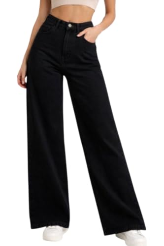 Image of ODDMONEKY Baggy Jeans for Women || Relaxed Fit Wide Leg High Rise Jeans for Women (Wjeans-8)