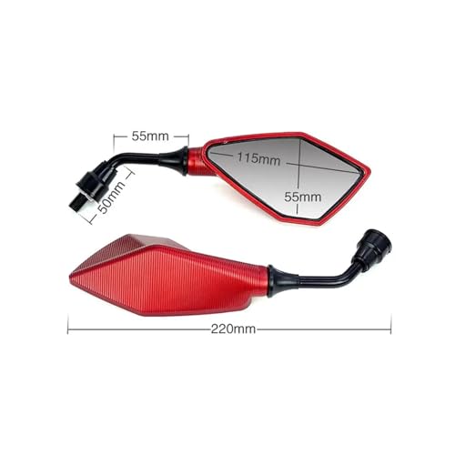 Espejos retrovisores universales de motocicleta para tus rutas y entrenamientos de motocross 7