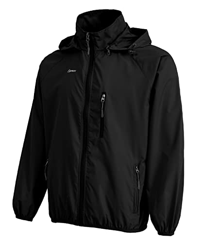 Image of Men's Lightweight Waterproof Jacket Packable Windbreaker