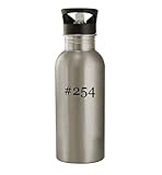 Knick Knack Gifts #254-20oz Stainless Steel Water Bottle, Silver