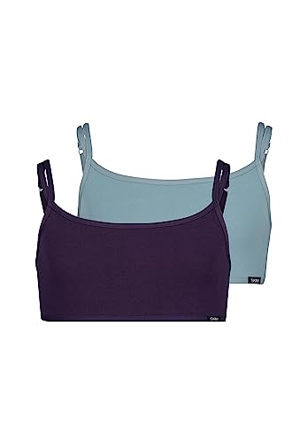Skiny Mädchen Cotton Essentials T Shirt BH, Lavender Selection, 164 EU
