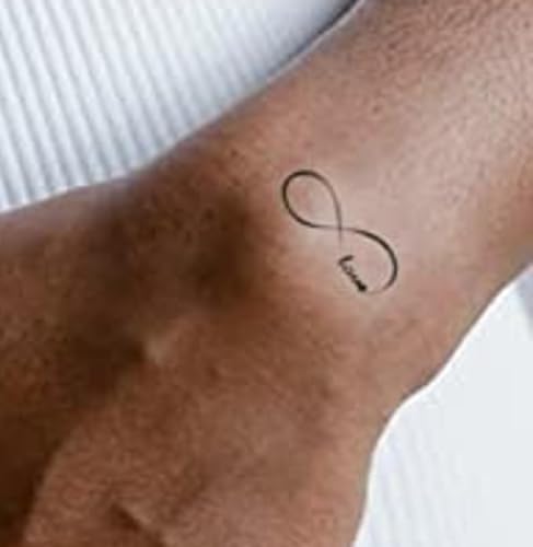 Infinity Symbol Temporary Tattoos – 2 Sheets of 12 Small Tattoos ...